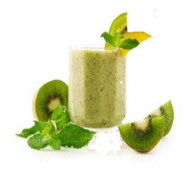 Low calorie kiwi melon smoothie