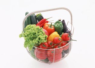 Fresh salad vegetables
